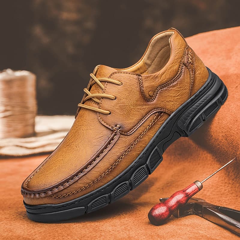 Men's Hiking Leather Shoes 18030 Outdoor Trekking Boots for Cross-border E-commerce