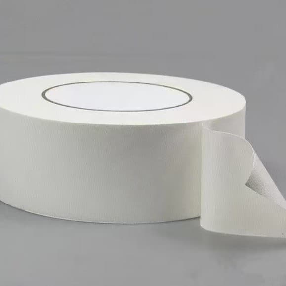 Thick white cloth tape for automotive use, high-temperature resistant, flame-retardant fiberglass backing