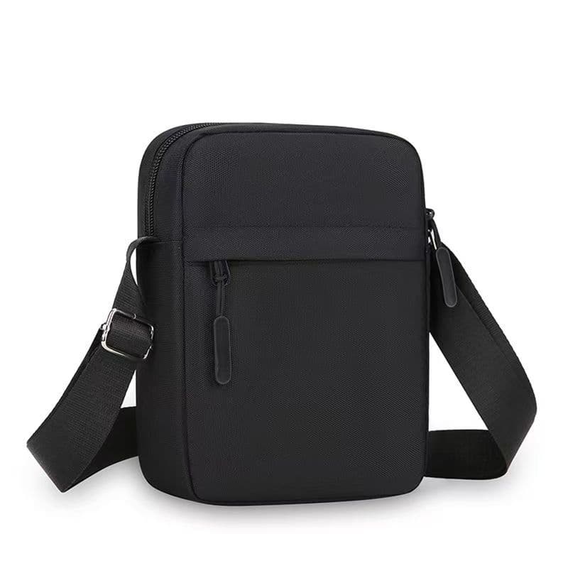 New Men's Crossbody Bag Waterproof Oxford Cloth Shoulder Bag Multi-Compartment Vertical Phone Bag Casual Lightweight Small Backpack