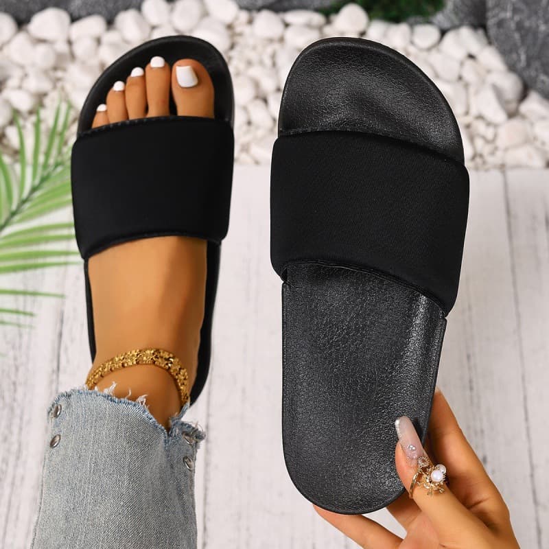 Lazy slippers for women's outer wear summer flat fairy style 2025 new style with skirt seaside beach sandals