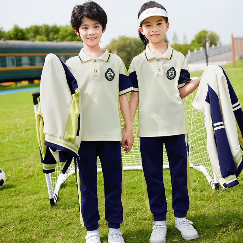 Primary School Student Uniform Spring and Autumn Style Three-Piece Set Children's Class Wear Summer Outfit Sportswear Kindergarten Uniform Summer