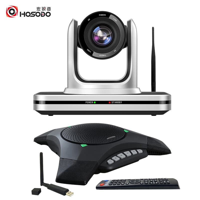 Hongshidao 10x Zoom 4K Camera Wireless Omnidirectional Microphone and Speaker Kit HSD-CMX810W