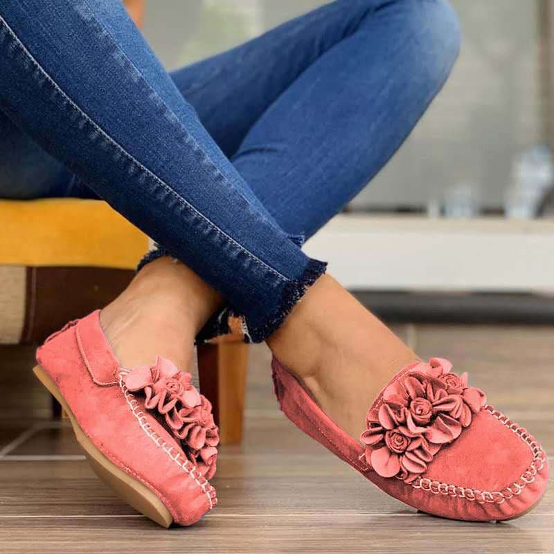 Independent Foreign Trade New 2021 Summer Floral Women's Flats, Casual Lightweight Women's Shoes, Loafers SHOSE