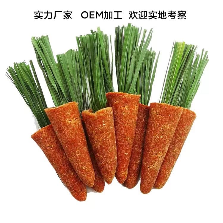 Timothy Pet Snacks Hamster Rabbit Chew Toy Small Carrot Rabbit Treats Rabbit Chew Carrot