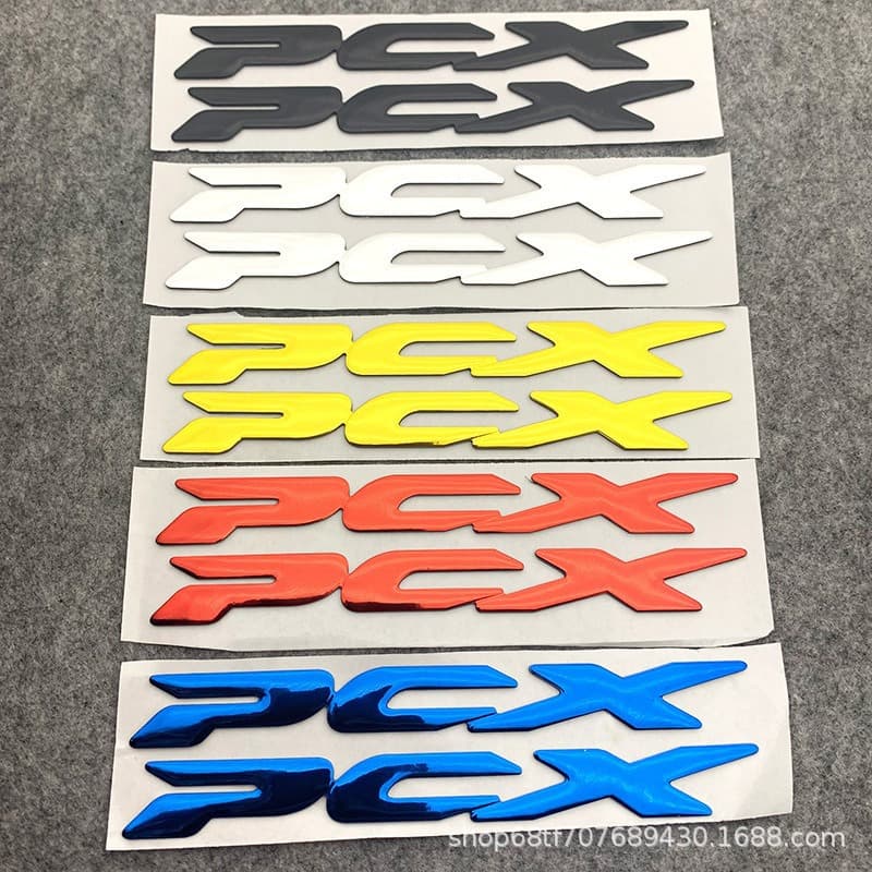 Suitable for Honda PCX150 PCX125 motorcycle stickers, scooter stickers, 3D three-dimensional soft glue modified car stickers