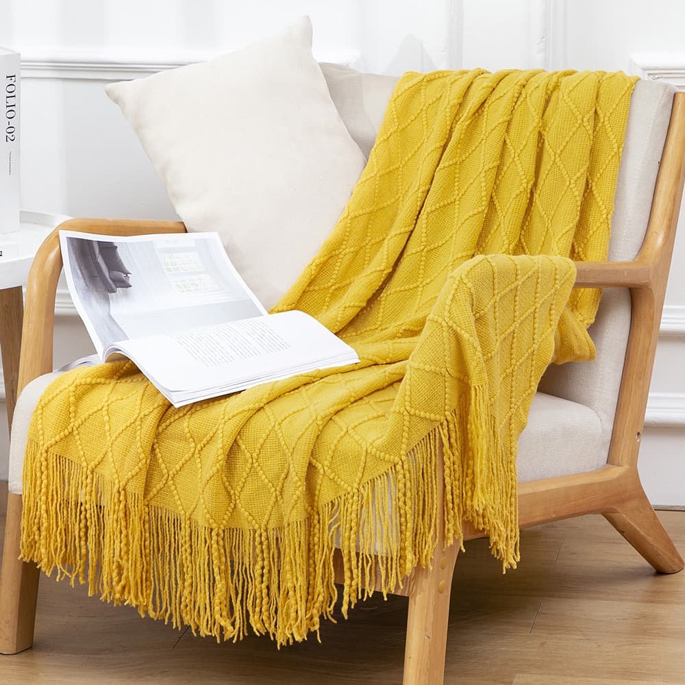 Nordic Sofa Throw Blanket Knitted Small Blanket Nap Blanket Air Conditioning Blanket Bed End Blanket Summer Nap Blanket Wholesale