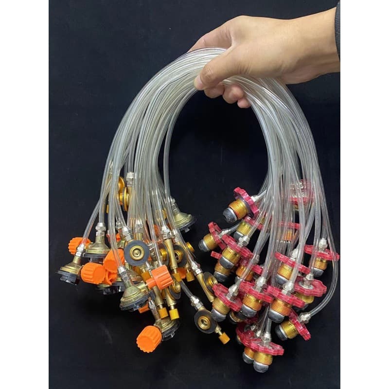 Cartridge Stove Gas Can Refill Adapter Valve LPG Gas Cylinder Connection Valve Converter Refill Hose Adapter Valve