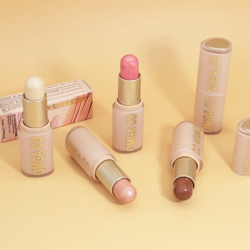 OMGA high-gloss contour stick contour shadow pen three-dimensional brightening facial blush cream multi-functional makeup