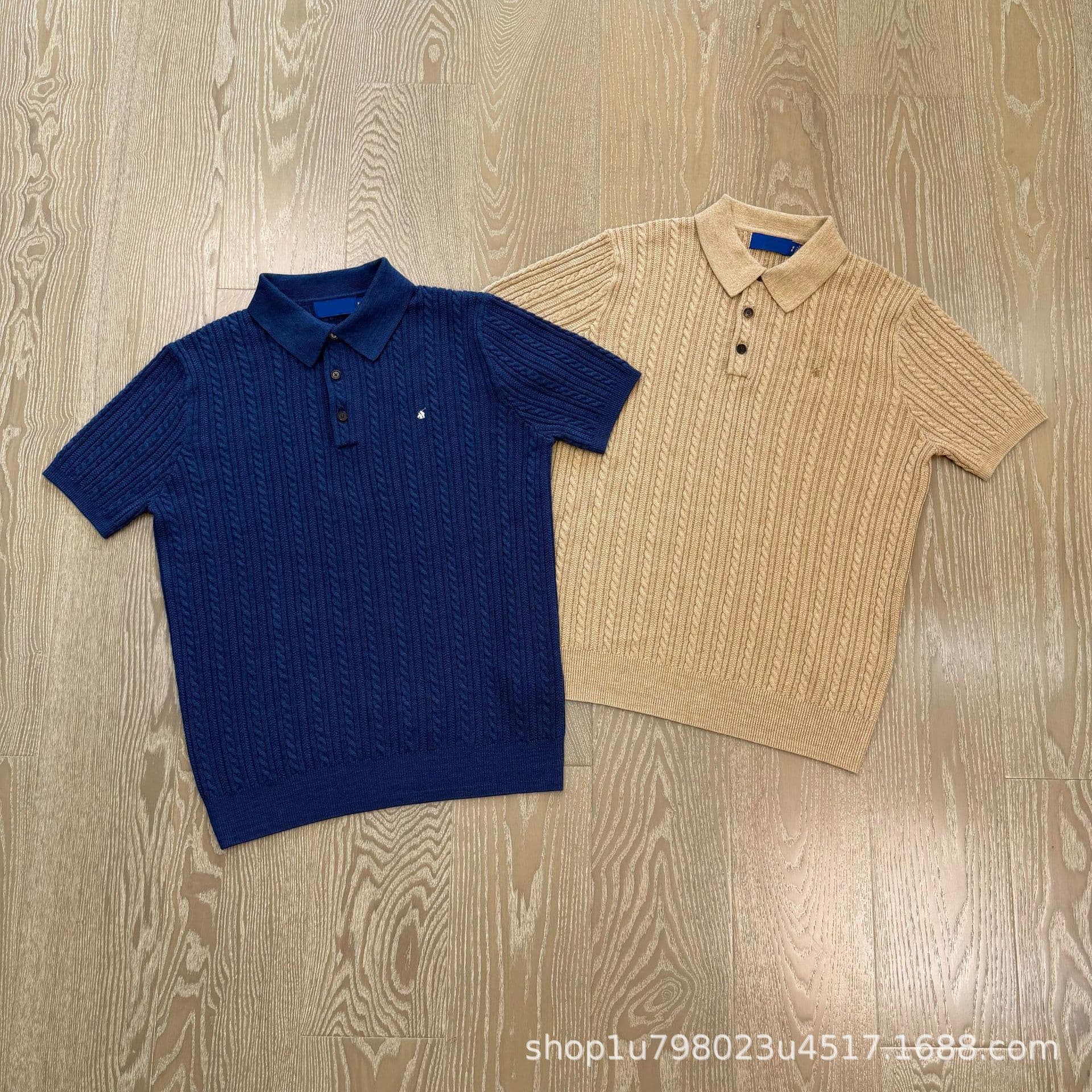 Scan code for Ralph RL26ss new cable knit pony embroidery sweater short sleeve