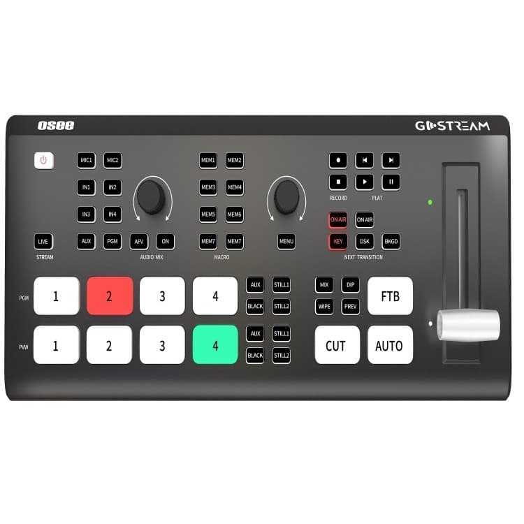 OSEE GoStream Deck 4-Channel HDMI Live Streaming Switcher with Customizable Reception
