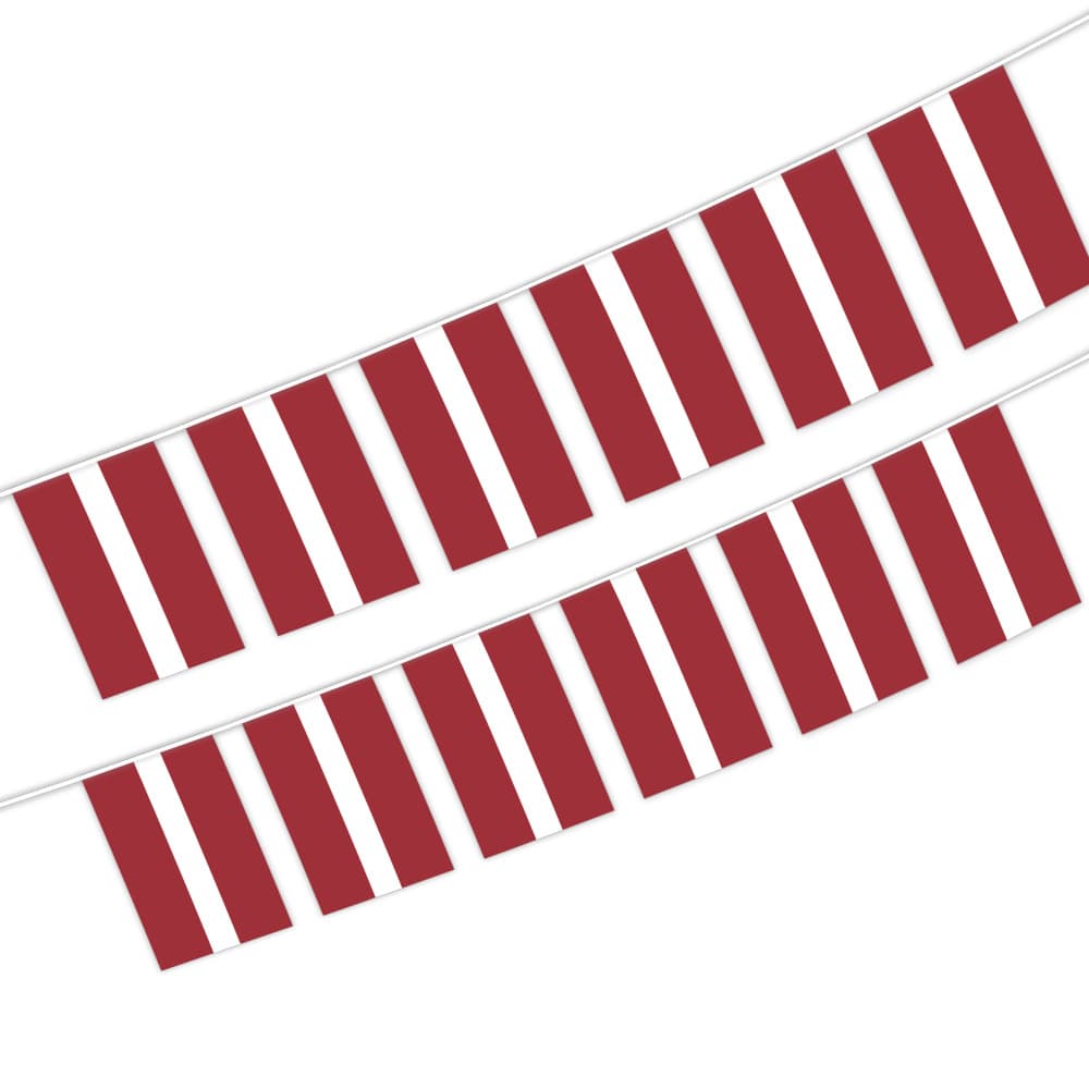 Cross-border Hot Selling 10*15CM Latvia Lebanon Liberia Libya Liechtenstein String Flag Banner