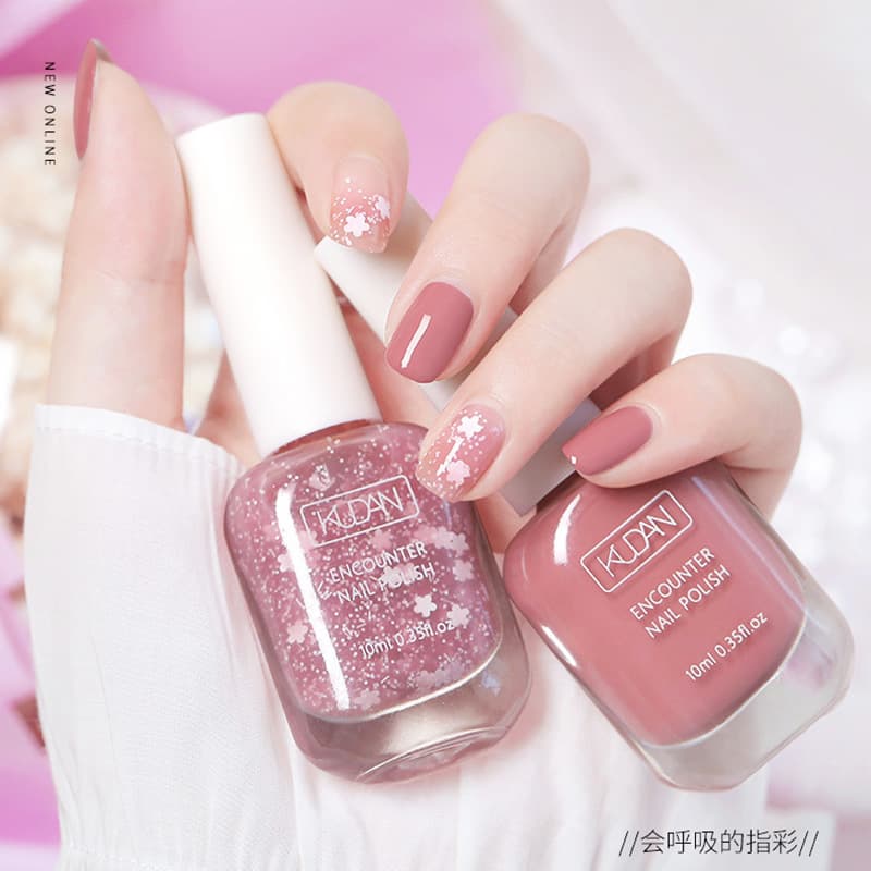 Water-Based Peelable Nail Polish, Odorless, No UV Lamp Needed, Quick-Dry, Long-Lasting, Peelable Base Coat, Nail Care, Student Nail Polish, Pearlescent