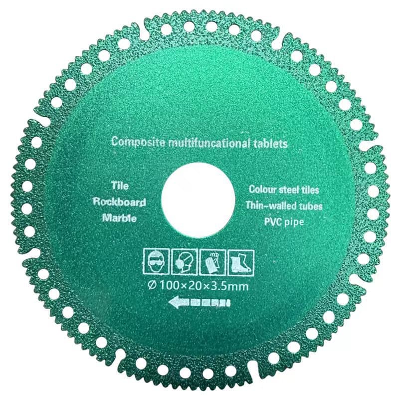 Composite multi-functional cutting piece ceramic tile rock slab marble color steel tile iron sheet metal angle grinder brazing dry slicing