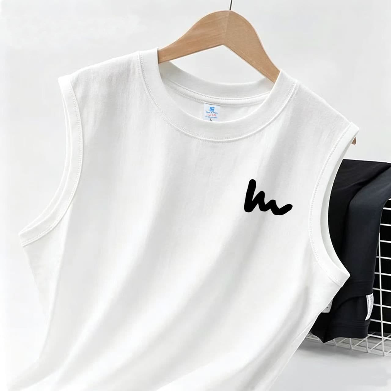 Men's Vest Summer 2026 New Style, Outerwear Men's Sleeveless, Pure Cotton, Casual Versatile, Sports Sleeveless T-Shirt