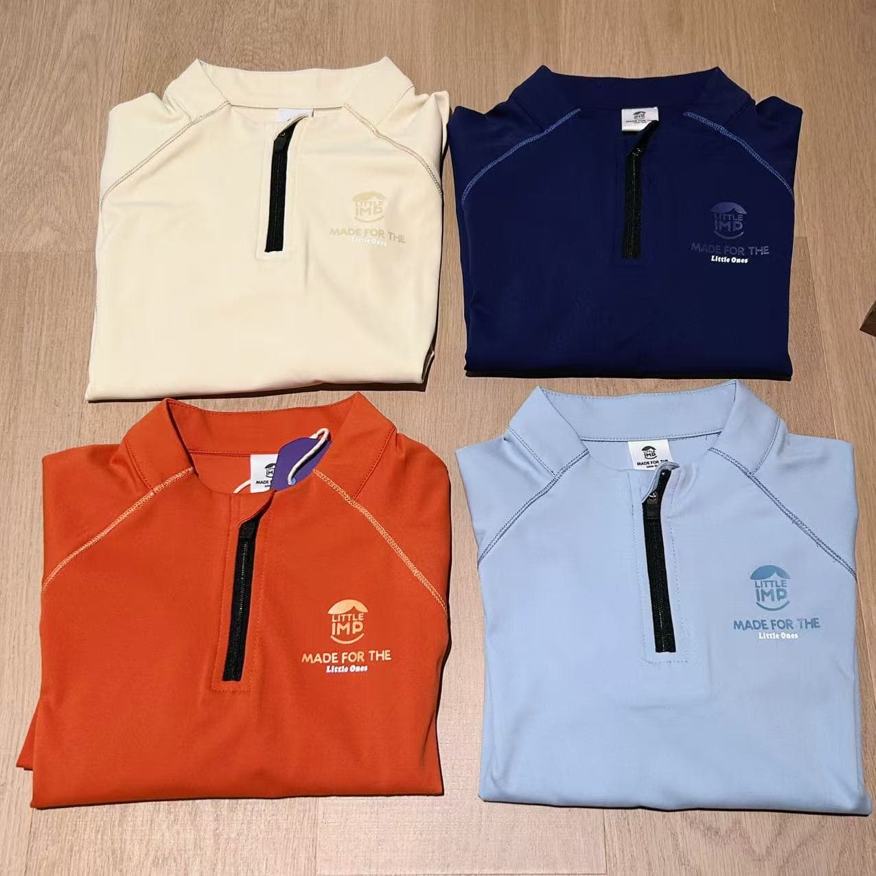In-stock 2025 Spring Unisex Kids Outdoor Half-Zip Naked-Feel Moisture-Wicking Quick-Dry Long-Sleeve Sport T-Shirt in Four Colors
