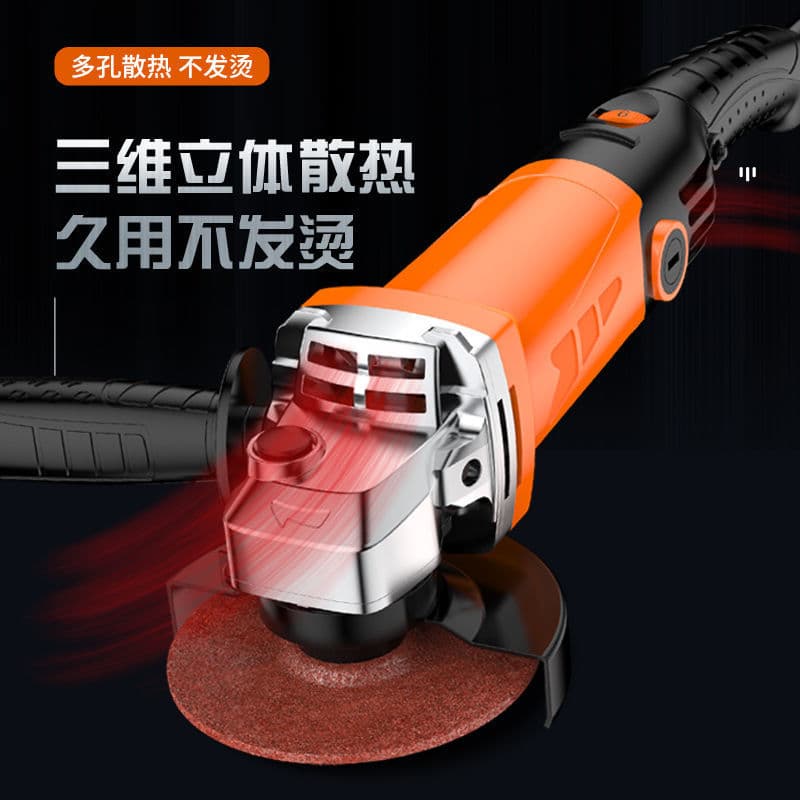 High-Power Angle Grinder with Variable Speed, Polisher and Grinder for Home Use, Compact Hand Sander and Cutter
