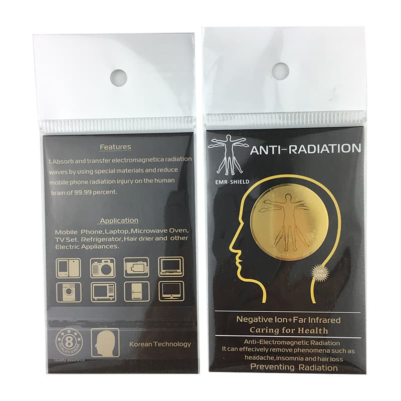 2025 New Amazon Export Anti-Radiation Energy Coil Hollow-Out Phone Sticker/24k Metal Energy Phone Sticker