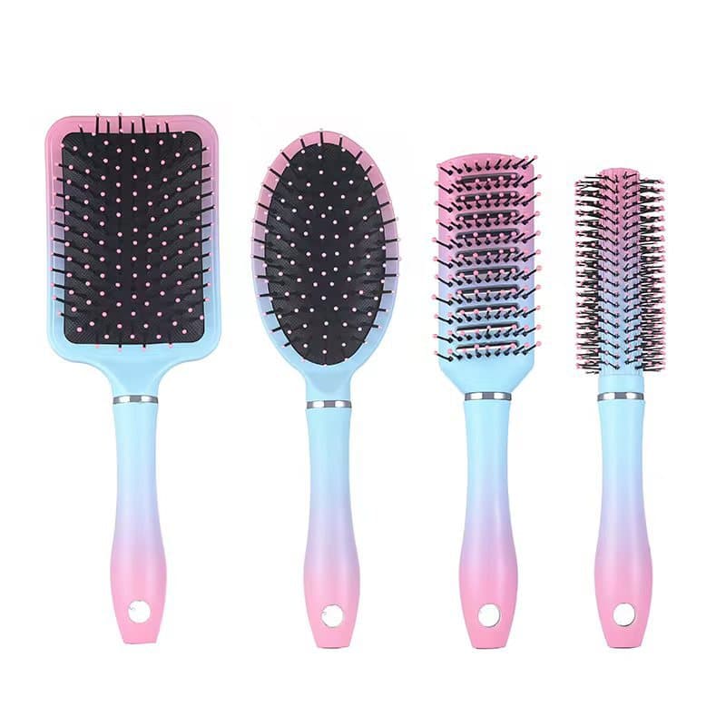 Rainbow Paint Series Makeup Comb Cushion Massage Curling Hair Detangling Cushion Comb Wholesale