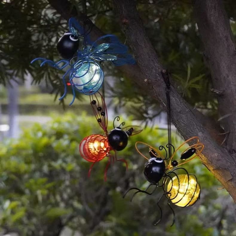 Solar Animal-Shaped Outdoor Garden Light Bee Insect Ambiance Landscape Lawn Light Solar Lights
