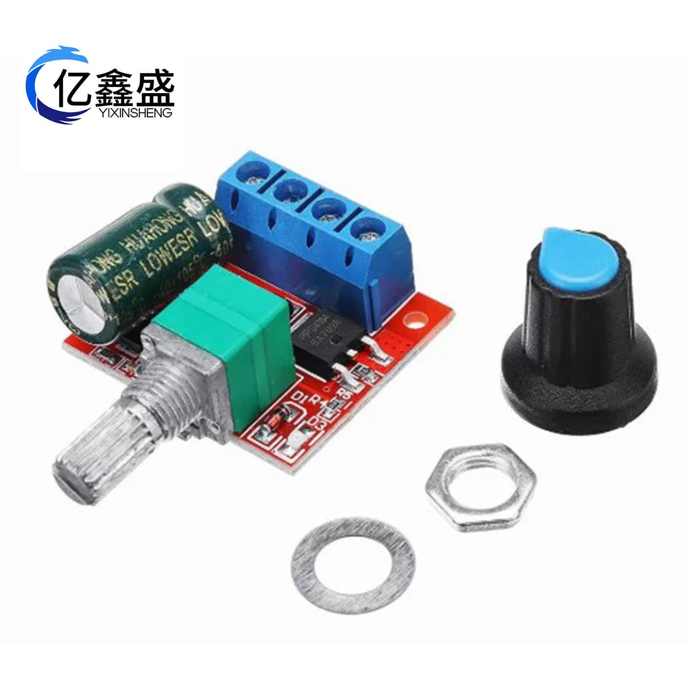 PWM DC Motor Speed Controller 5V-35V with 5A Switching Function and LED Dimmer