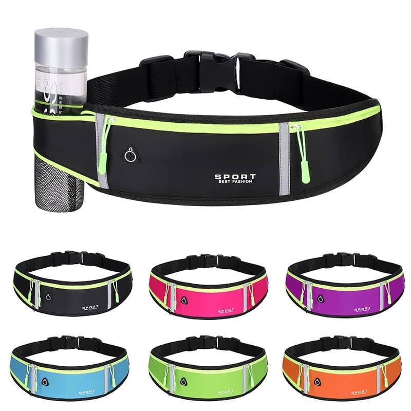 Cross-border sports marathon waist pack, multi-functional outdoor running mobile phone pack for men and women, waterproof, invisible, ultra-thin waist pack