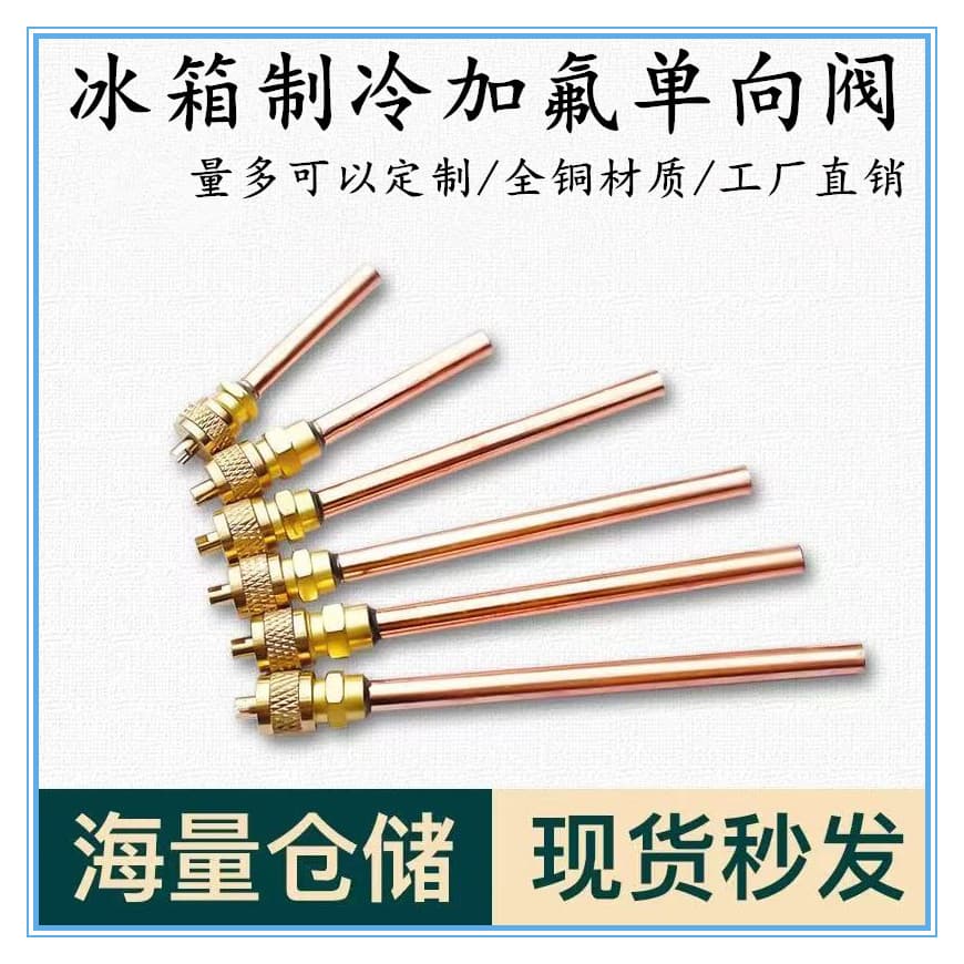 Refrigerator Refrigerant Charging Nozzle Check Valve, Refrigerant Charging Quick Connector, Needle Valve Charging Valve for Maintenance