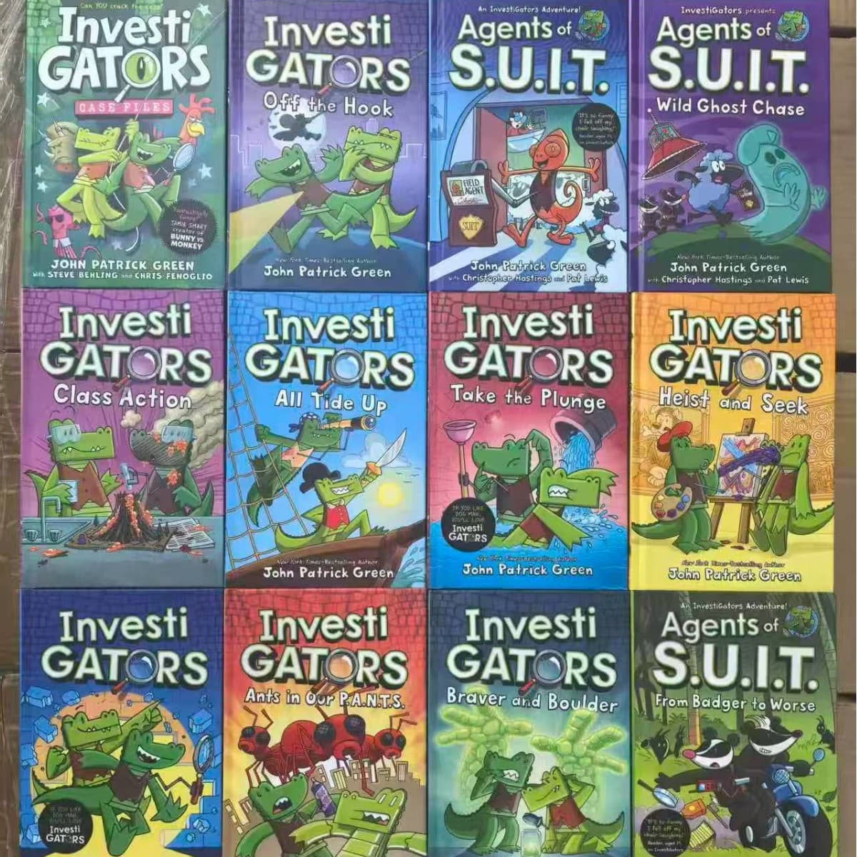 Investi Gators Crocodile Detective hardcover 12 volumes English picture book hardcover hilarious novel comic book