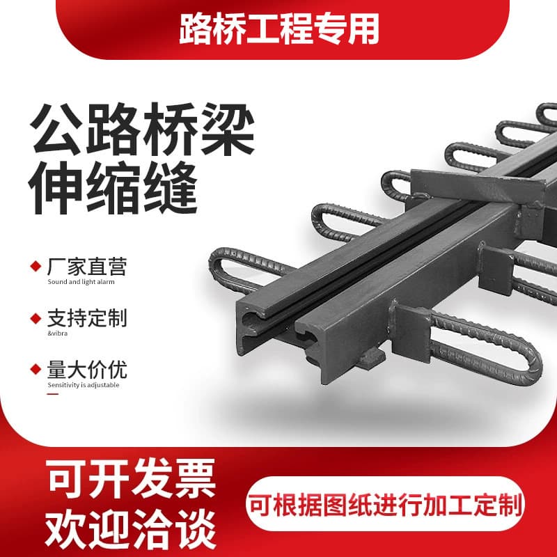 Highway Bridge Expansion Joint GQF C40 F60 D80 160 E Type Z/RG Type Special-Shaped Steel Tooth-Plate Expansion Joint