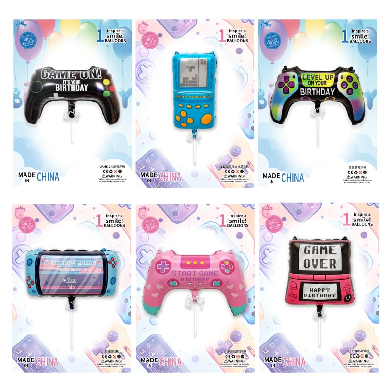 New chicken game GAMEON Fortnite emote game console shaped balloon game handle aluminum foil balloon