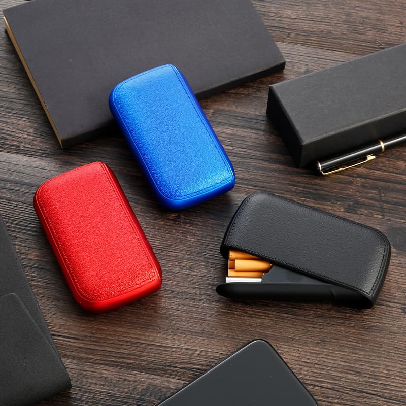 2024 New Multicolor Creative Press-Type Cigarette Case with USB Charging Mini Lighter, Plastic Simple Cigarette Case