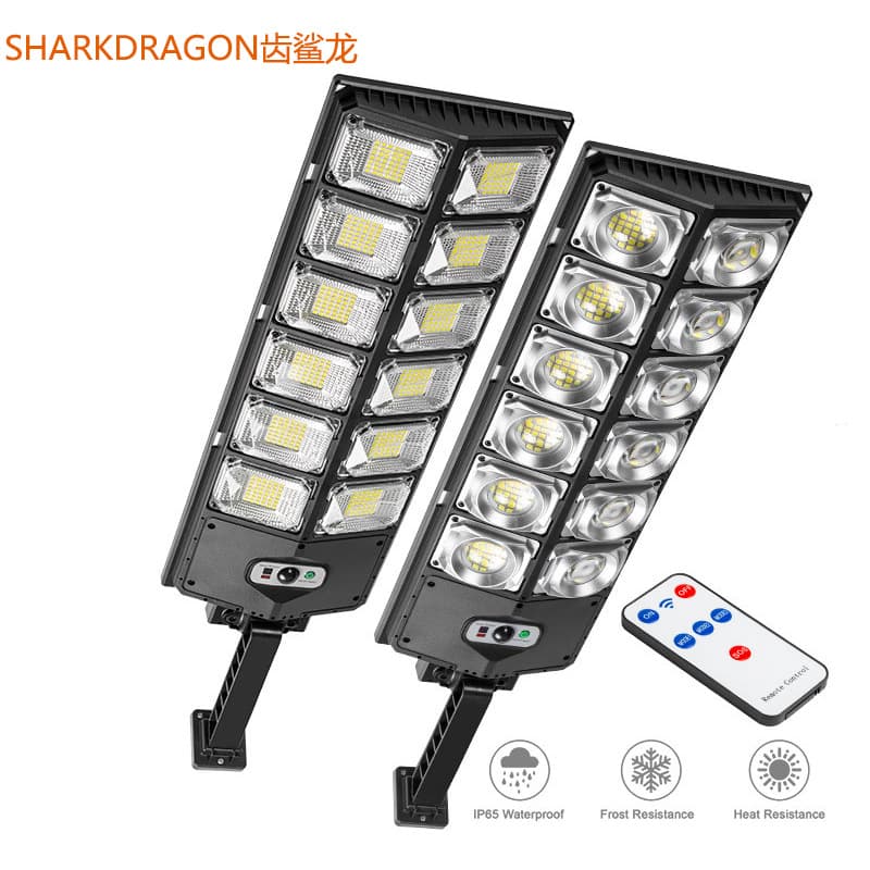 Solar Integrated Street Light Outdoor Remote Control Motion Sensor Solar Garden Light for Pathway Yard