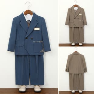 Boys Suit Set - British Handsome Casual Suit for Toddler Flower Boy Wedding, Host Piano Performance Wear