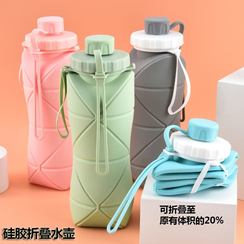 Creative Silicone Collapsible Cup, Large Capacity Travel Water Bottle for Outdoor Sports, Silicone Foldable Coffee Cup