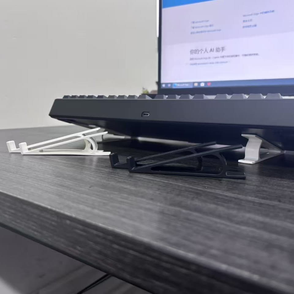 Keyboard Riser Stand for Office, Internet Cafe, Typing, Laptop Keyboard Tilt Support Bracket