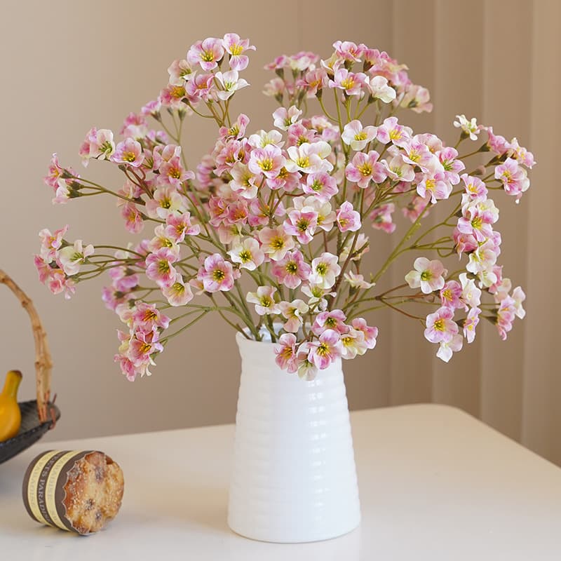 INS Pastoral Fresh Style Artificial Single-Branch Small Tung Flower Home Wedding Decoration Floral Arrangement Sample Room Ornament Wholesale