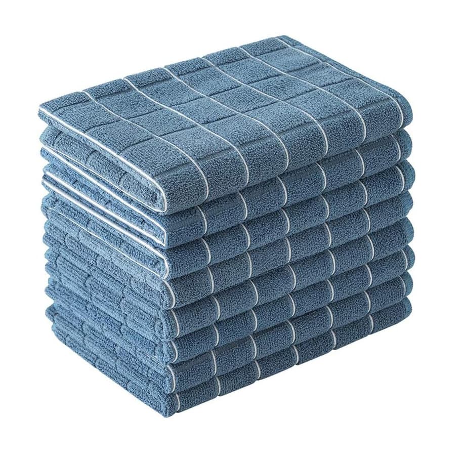 Barista Counter Towel, Coffee Machine and Milk Tea Shop Cloth, Absorbent Cleaning Cloth, White Small Square Hand Towel