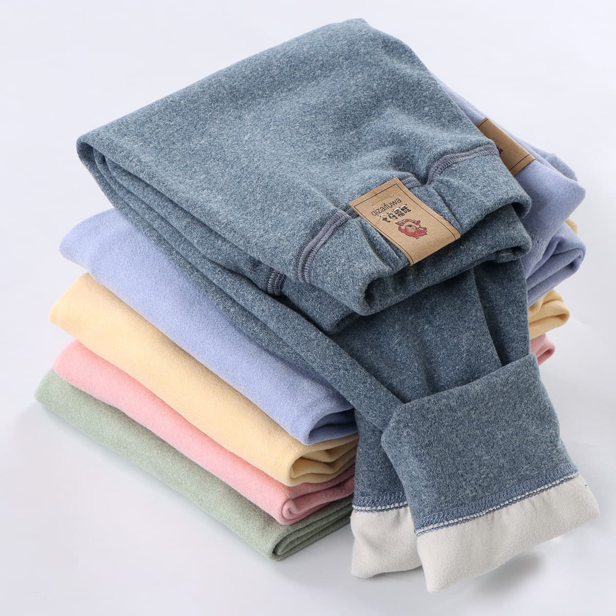 Children's thermal pants, boys' single pants, girls' autumn and winter warm pants, middle and older kids thickened long johns, base layer pants wholesale