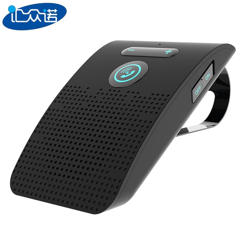 Sun visor car Bluetooth hands-free SP09 one-to-two vibration power-on car phone speaker vibration sensor