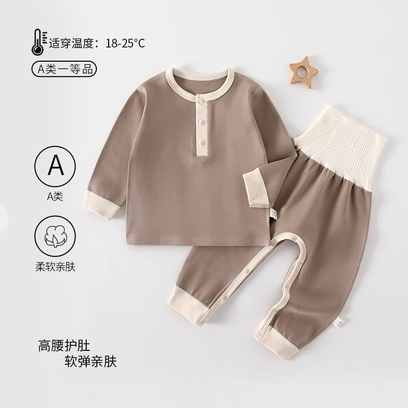 Children's Underwear Set Spring Autumn Boys Girls Top and Pants Autumn Winter A-Class Baby Home Wear Pajamas