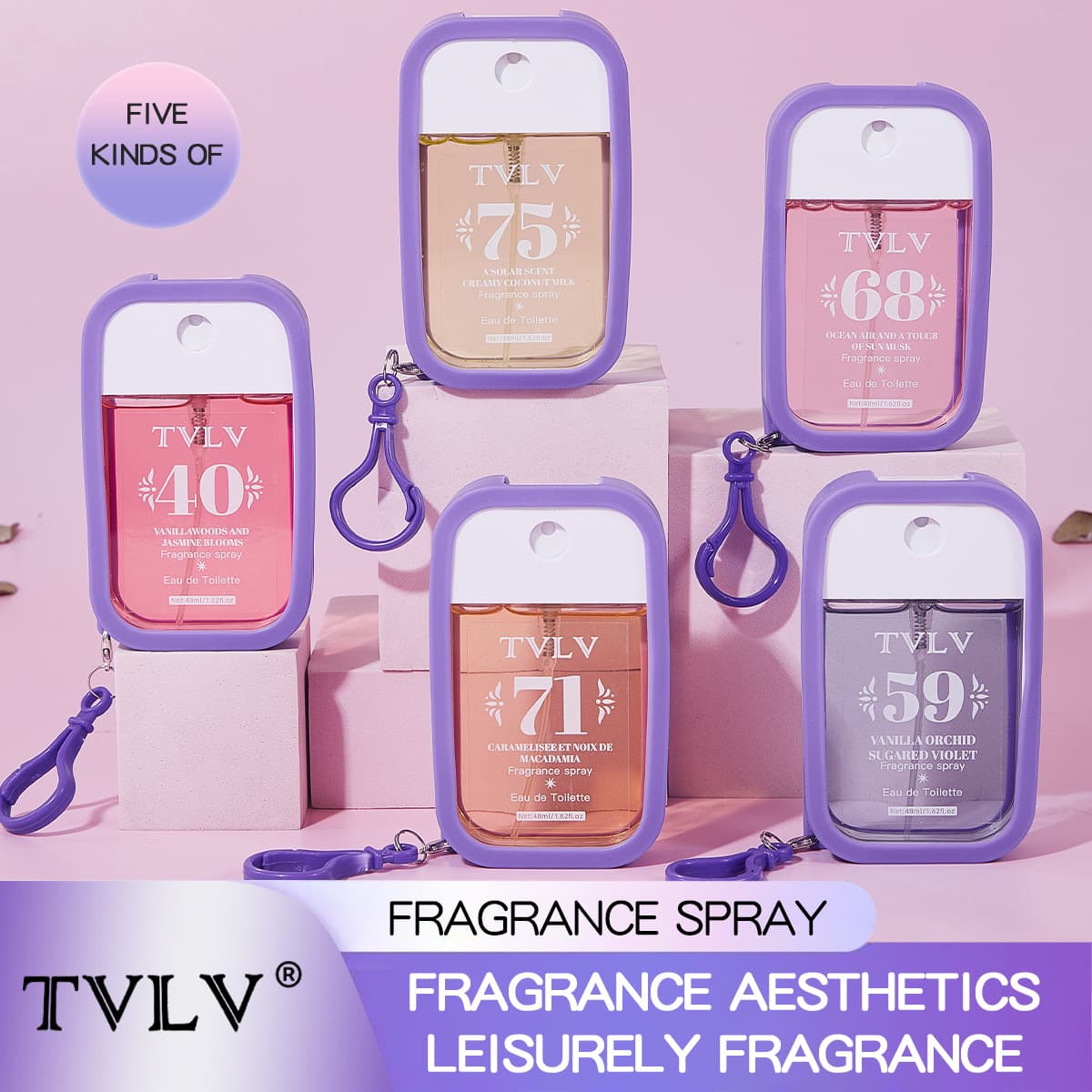 TVLV Perfume Spray for Cross-Border E-commerce: Natural, Fresh, Light Fragrance, Long-Lasting Scent for Men and Women.