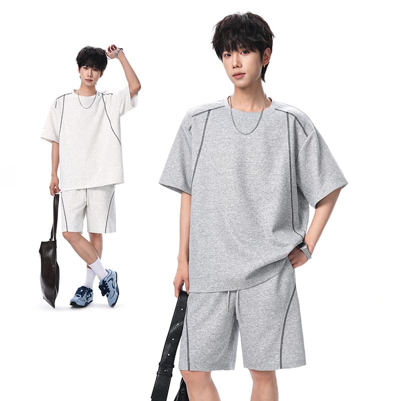 Men's suit 2026 summer new casual Korean style trendy handsome men's T-shirt tops available in three colors