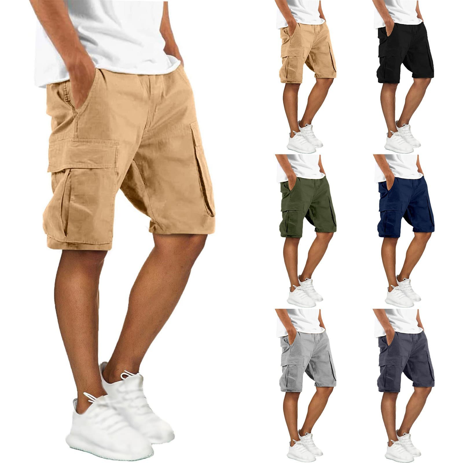 Cross-border European and American men's overalls shorts men's summer new American fashion brand sports shorts casual shorts