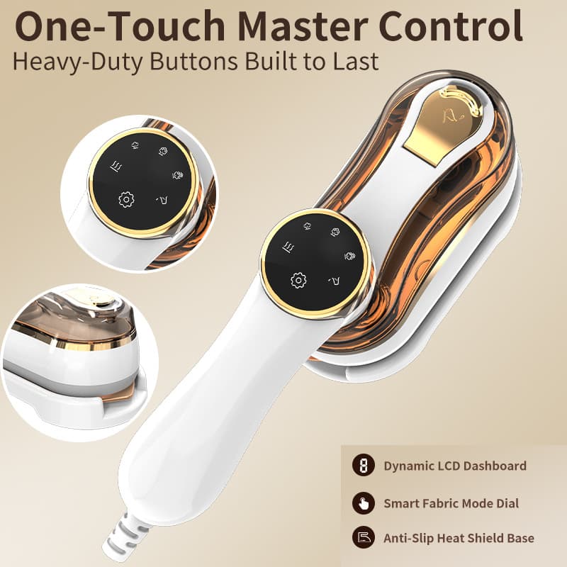 Portable Handheld Garment Steamer, Mini Steam Iron for Home, Dormitory, and Travel, Fast Preheating