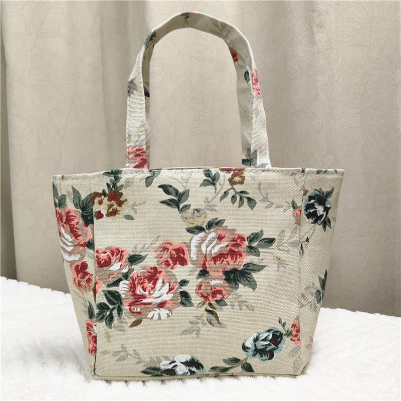 Thickened Canvas Bag Women's Handbag Printed Women's Bag Wholesale Mother's Cloth Bag Factory Women's Work Tote Bag