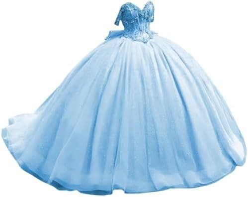 Amazon 2026 New Prom Dress One-Shoulder Strapless Adult Gown Princess Dress 3D Floral Applique Dress