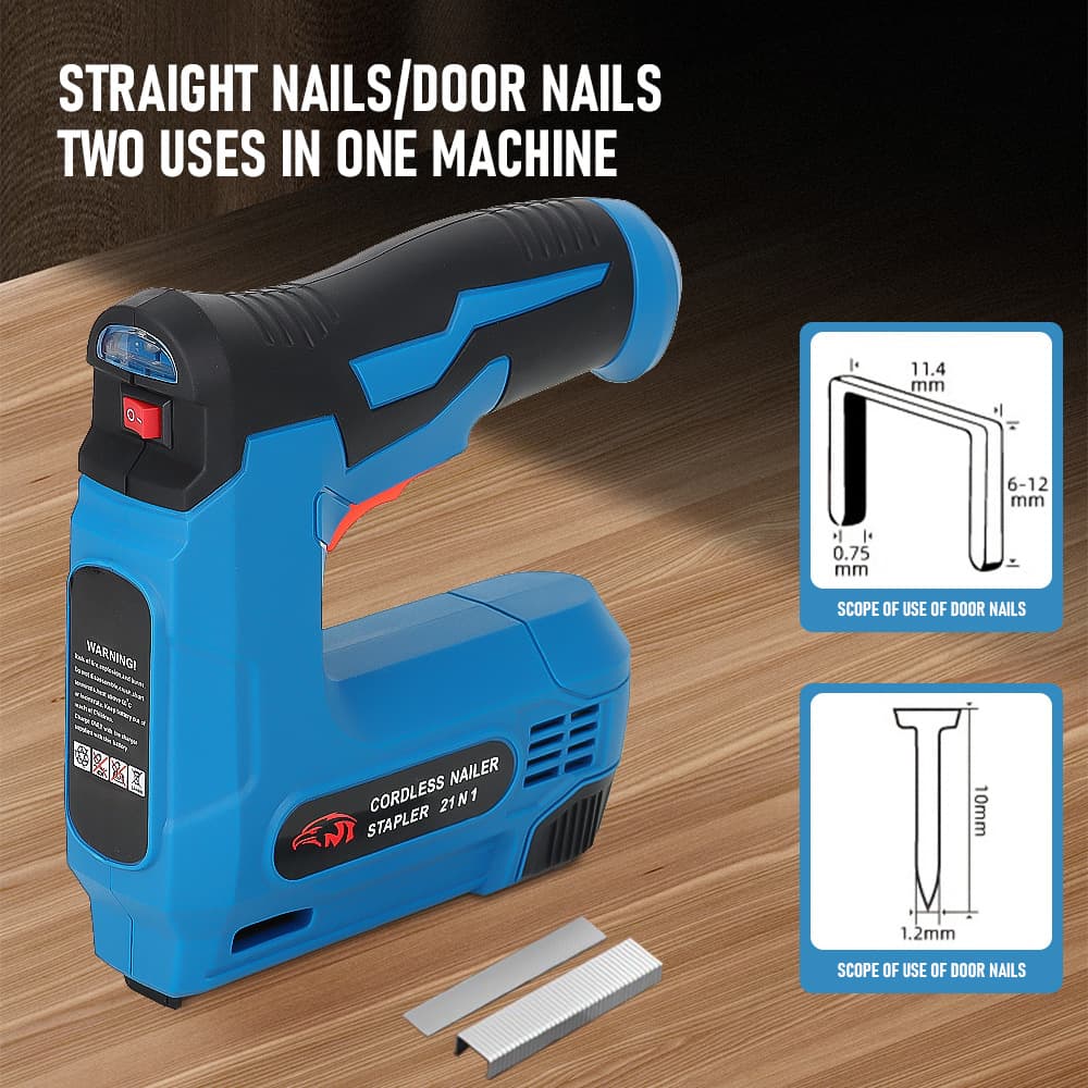 Electric Brad Nailer Charging New Cordless Nail Gun for Pneumatic Nails, Dedicated Home Portable Lithium Woodworking Nailer