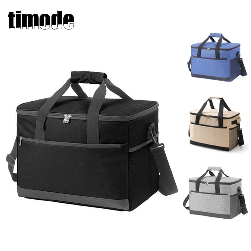 Cross-border Exclusive Large Capacity Outdoor Picnic Bag Thickened Aluminum Foil Thermal Bag Car Cooler Bag Travel Lunch Bag