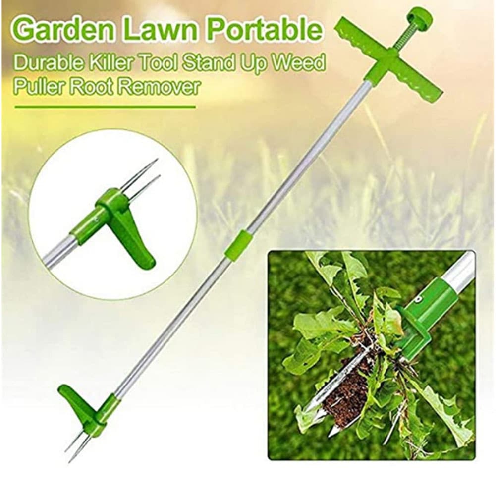 New Weeder Boxed, Two-Section Detachable Aluminum Tube Weeding Tool for Digging Wild Vegetables, Manual Weed Removal Gardening Tool