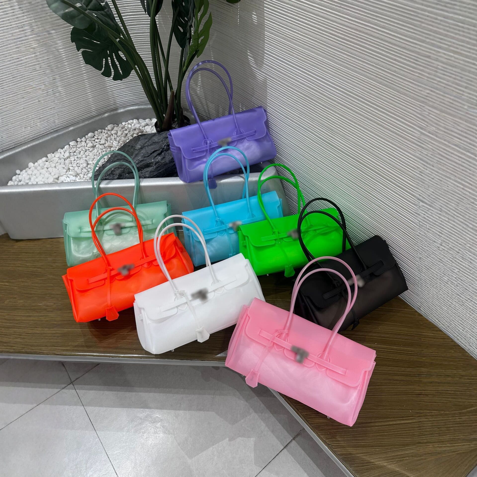 Transparent TPU Jelly Bag Women 2026 Summer New Large Capacity Single Shoulder Tote Bag Korean Style Light Luxury Commuter Bag