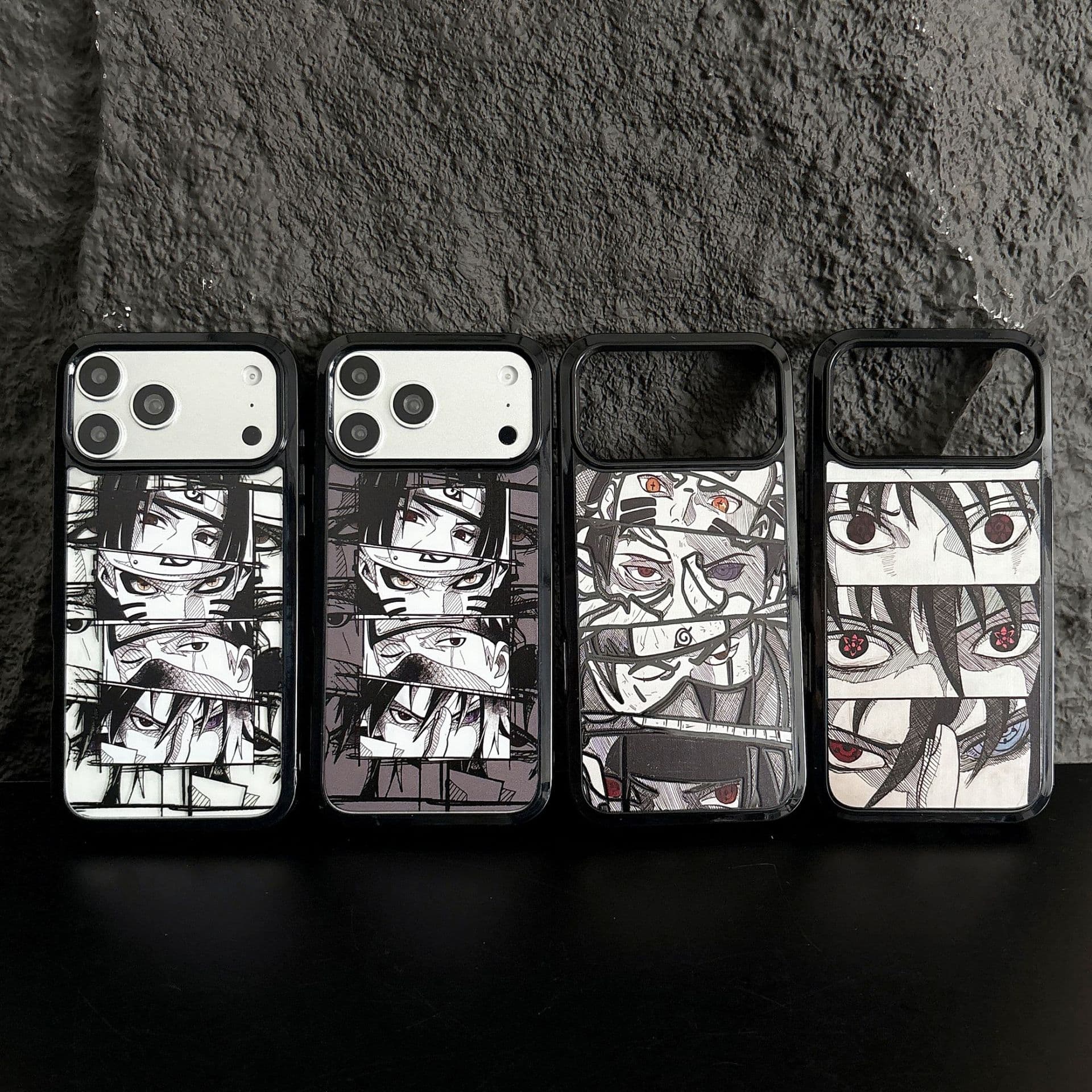 Naruto Red-Eyed Sasuke Compatible with iPhone 17 Pro Max Phone Case Apple 15 Pro Anime 14 Pro Hard 16 Men